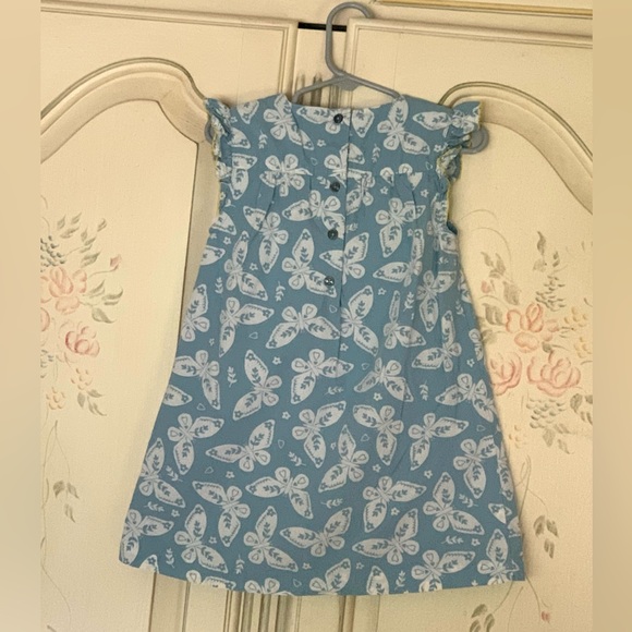 Baby Boden 2-3Y Smocked Butterfly Dress with Flutter Sleeves - Picture 3 of 6